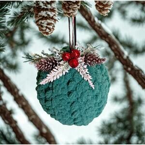 Handmade Crocheted Christmas Ornament Christmas Bauble